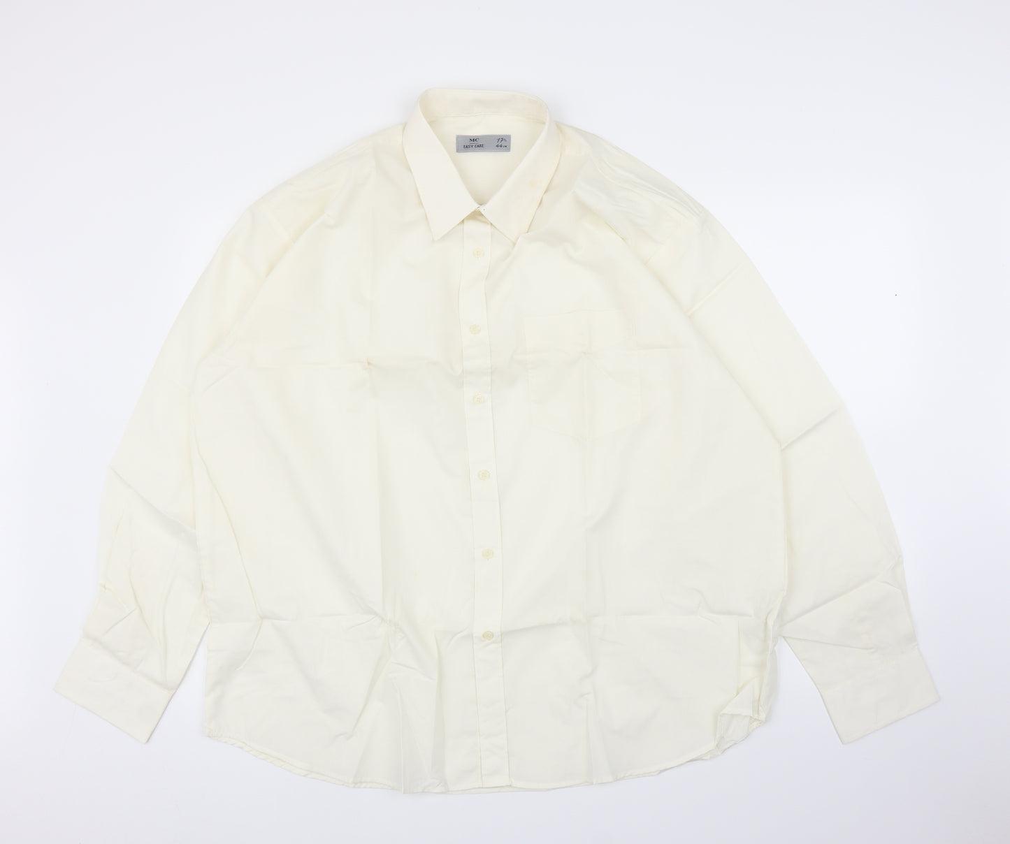 MC Mens Ivory    Button-Up Size 17.5