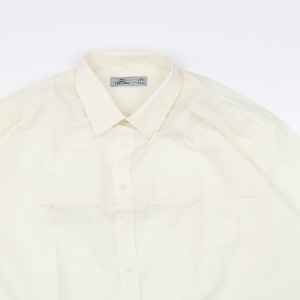 MC Mens Ivory    Button-Up Size 17.5
