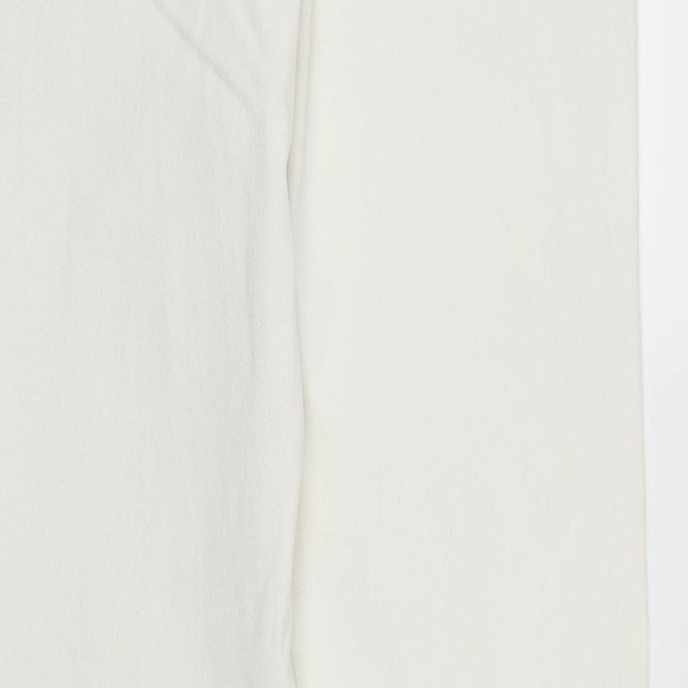 Editions Womens White  Denim Straight Jeans Size 12 L29 in