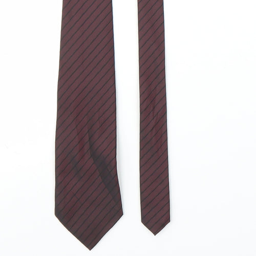 Cedar Wood State Mens Purple Striped  Pointed Tie One Size