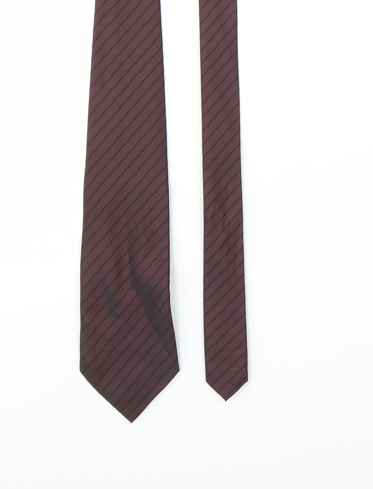 Cedar Wood State Mens Purple Striped  Pointed Tie One Size
