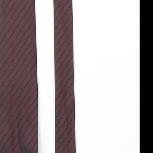 Cedar Wood State Mens Purple Striped  Pointed Tie One Size