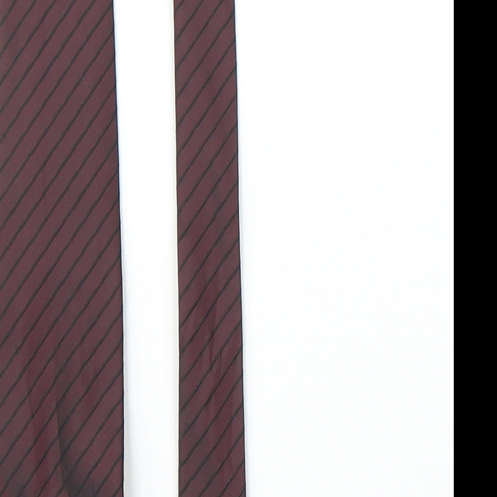 Cedar Wood State Mens Purple Striped  Pointed Tie One Size