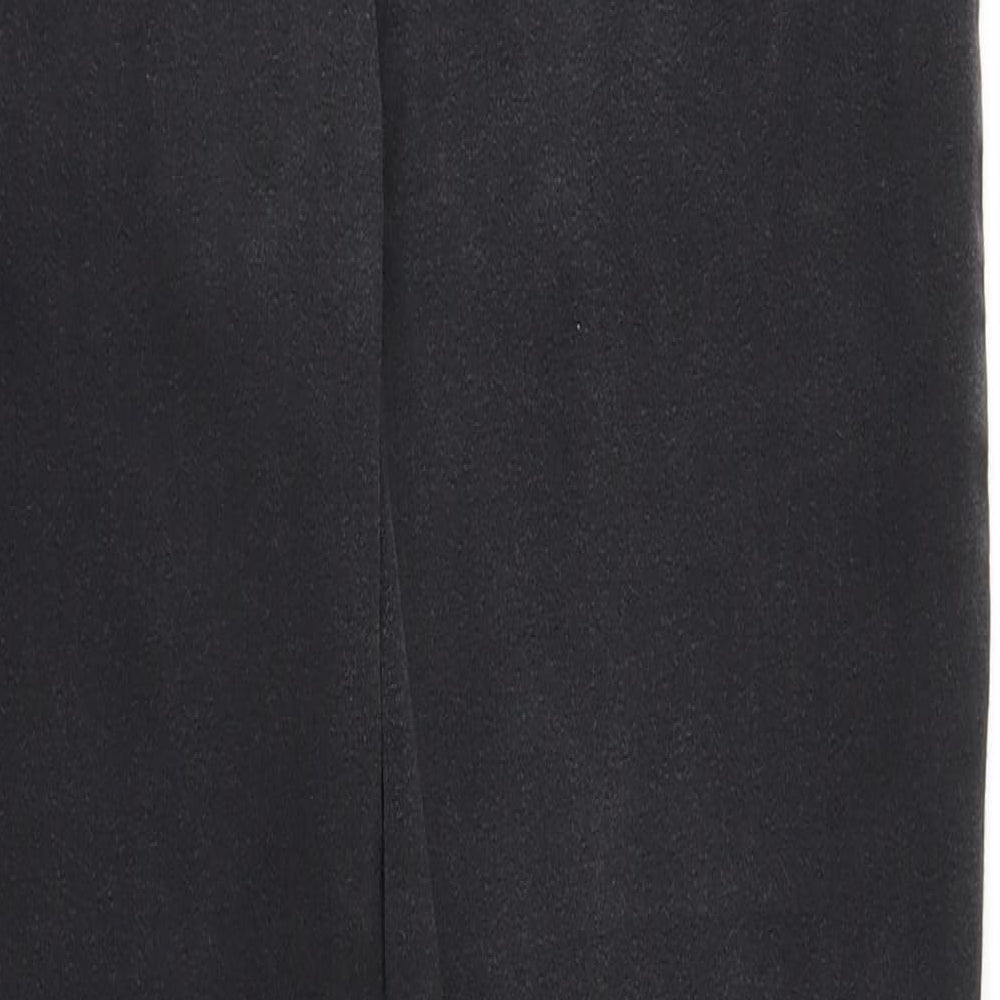 M&S Womens Black  Denim Straight Jeans Size 12 L26 in
