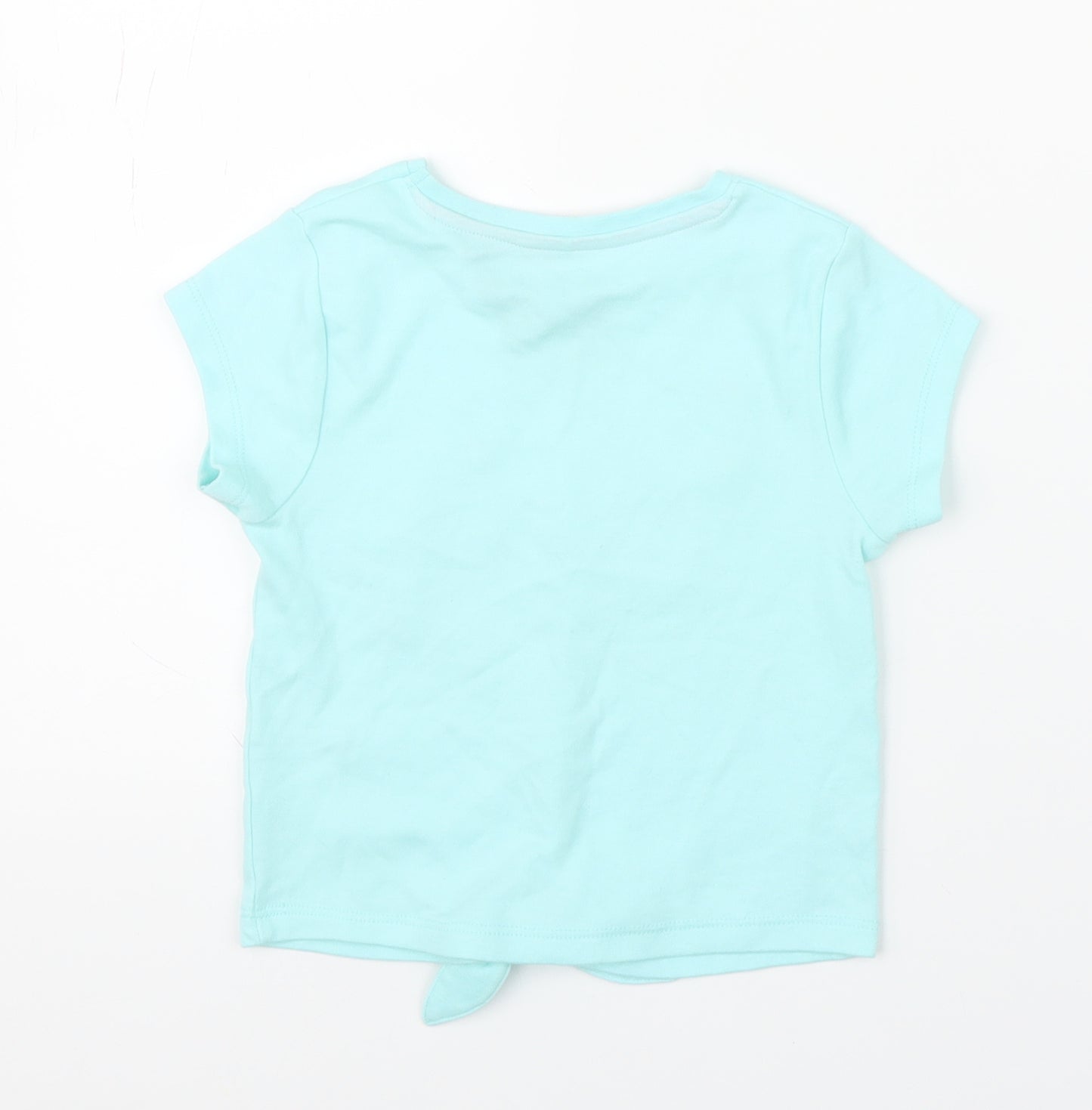 George Girls Blue   Basic T-Shirt Size 5-6 Years