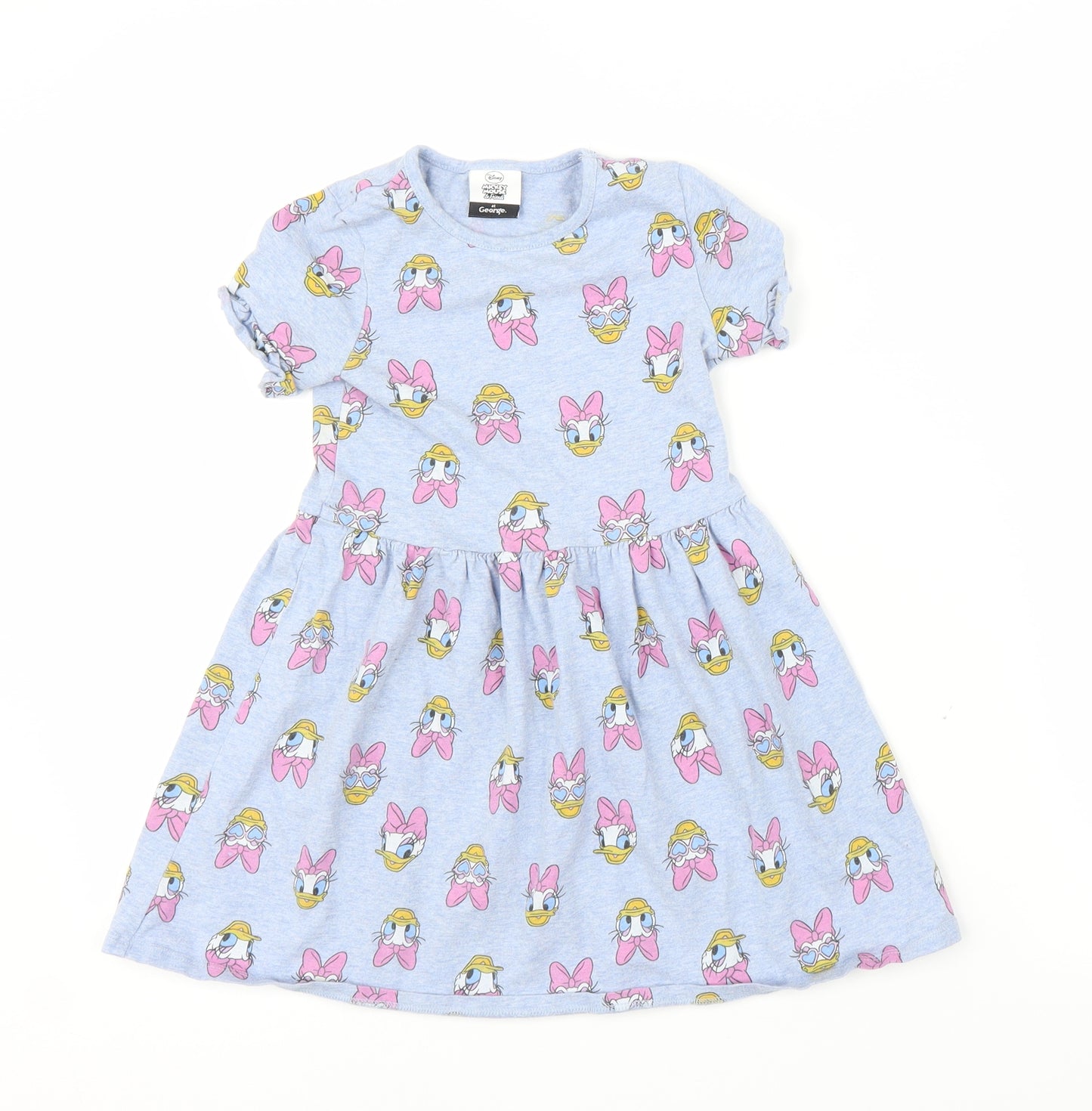 George Girls Blue   A-Line  Size 4-5 Years  - Disney. Daisy Duck