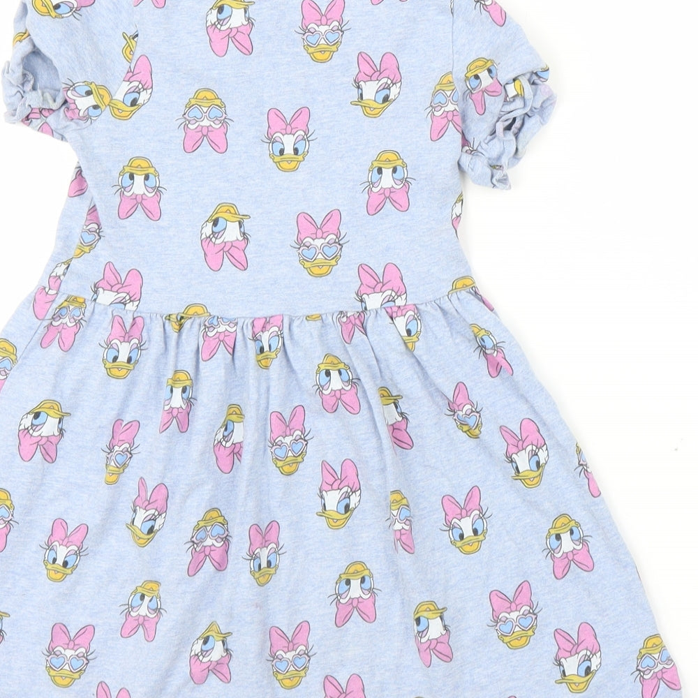 George Girls Blue   A-Line  Size 4-5 Years  - Disney. Daisy Duck