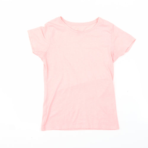 Miss E-vie Girls Pink   Basic T-Shirt Size 11-12 Years