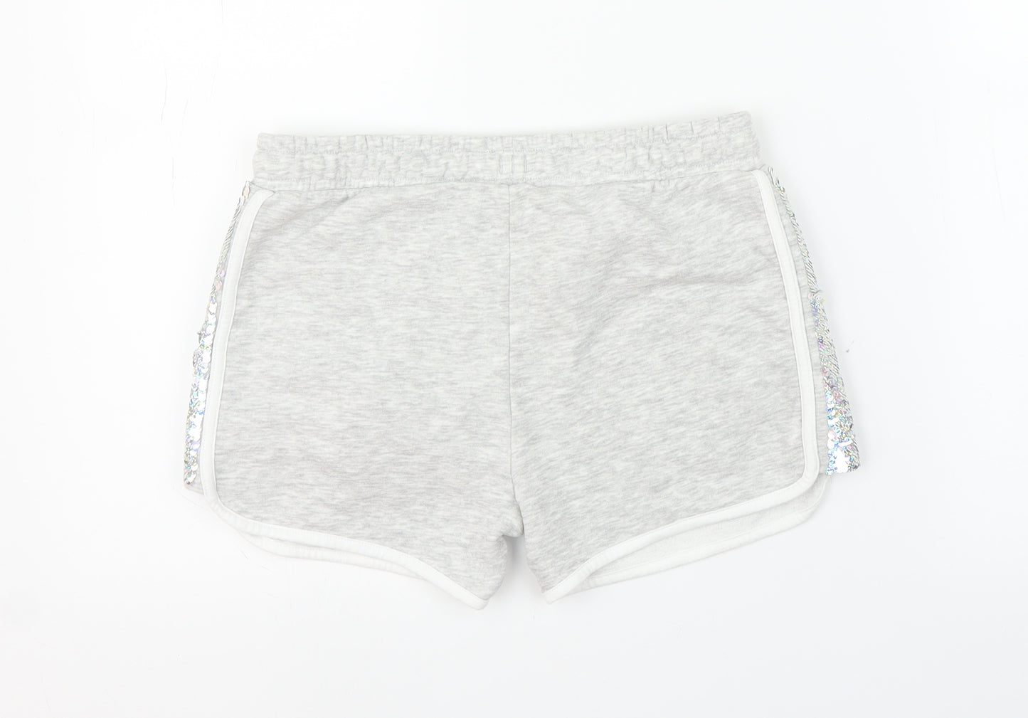 Nutmeg Girls Grey   Sweat Shorts Size 12-13 Years