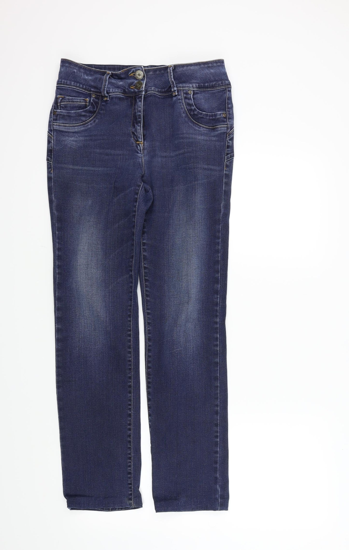 NEXT Womens Blue   Straight Jeans Size 12 L29 in