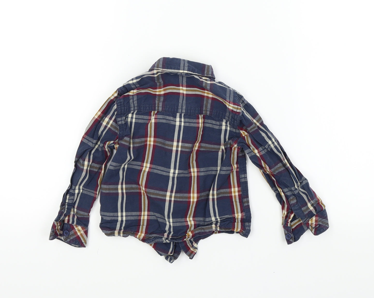F&F Boys Multicoloured Check  Basic Button-Up Size 2-3 Years