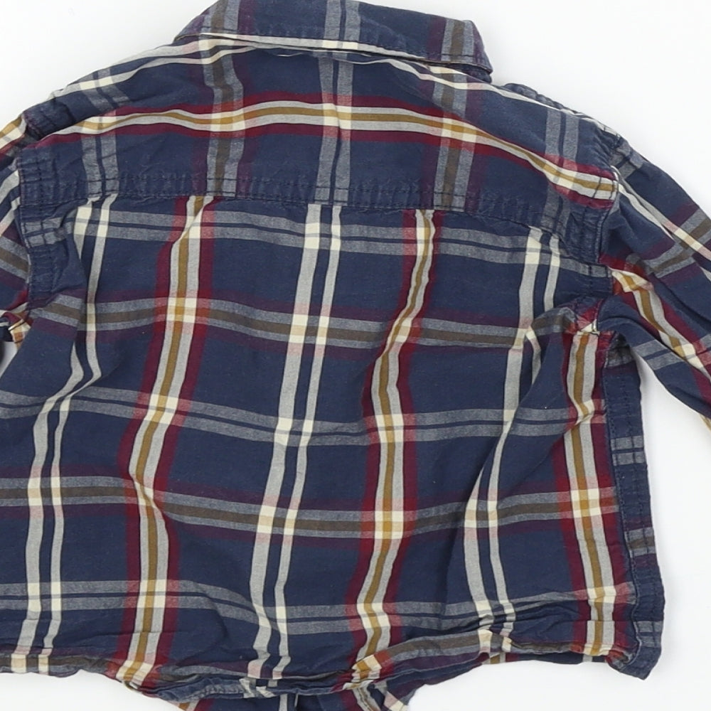 F&F Boys Multicoloured Check  Basic Button-Up Size 2-3 Years