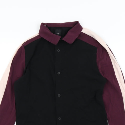 River Island Mens Black    Button-Up Size S