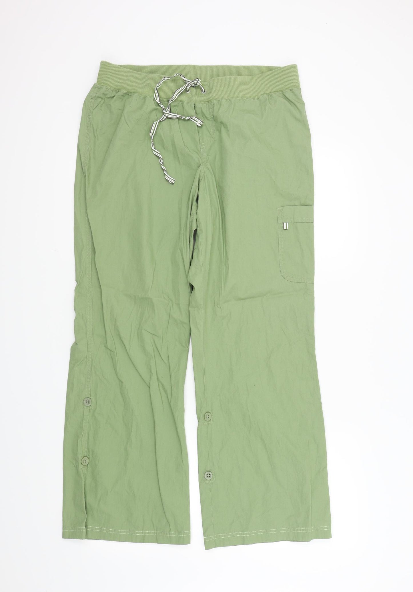 M&S Womens Green   Trousers  Size 14 L29 in