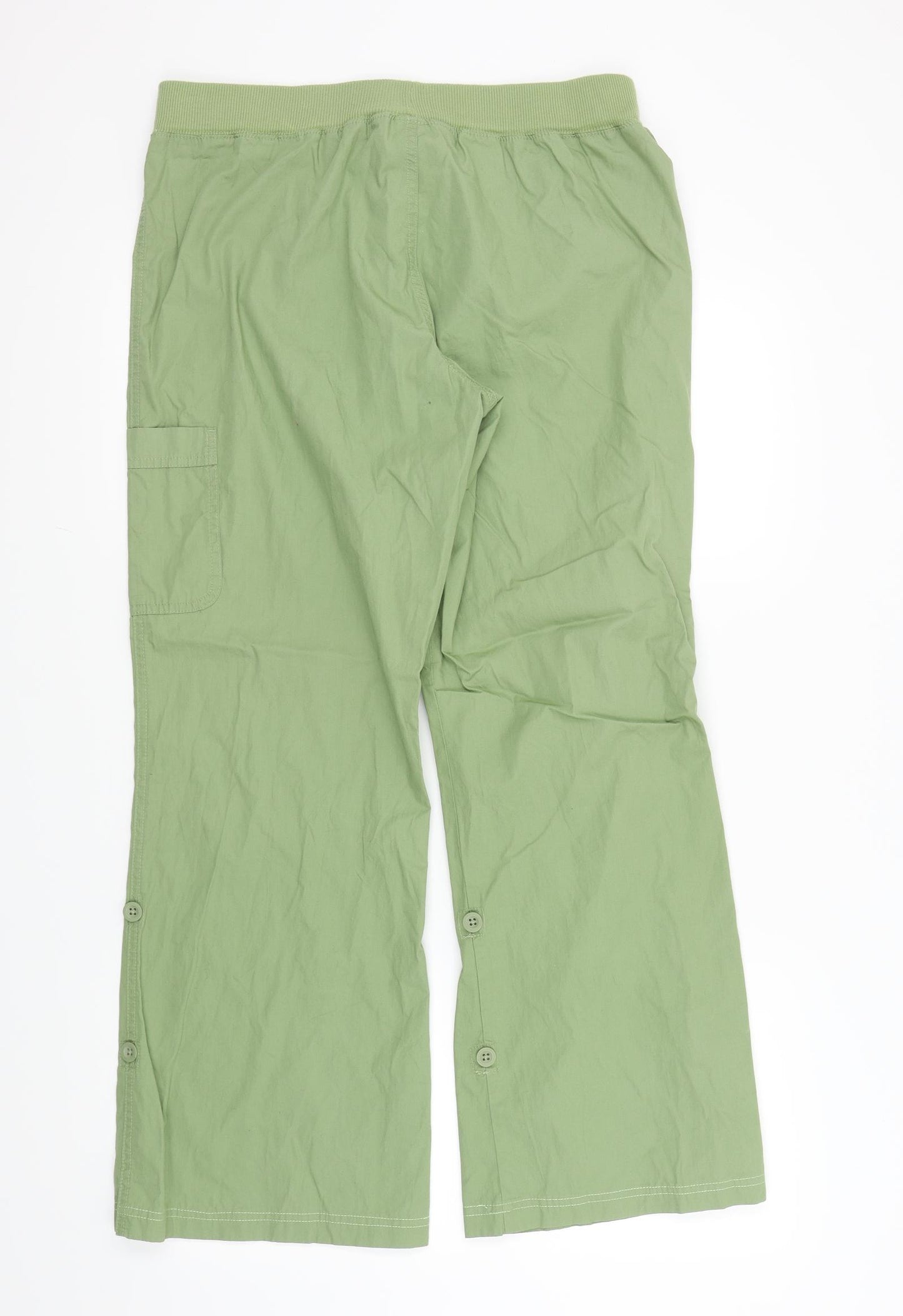 M&S Womens Green   Trousers  Size 14 L29 in