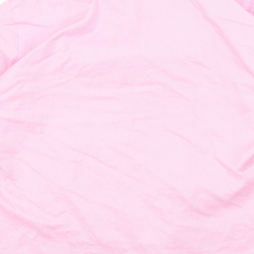 guthrie & valentine Mens Pink Colourblock   Button-Up Size L