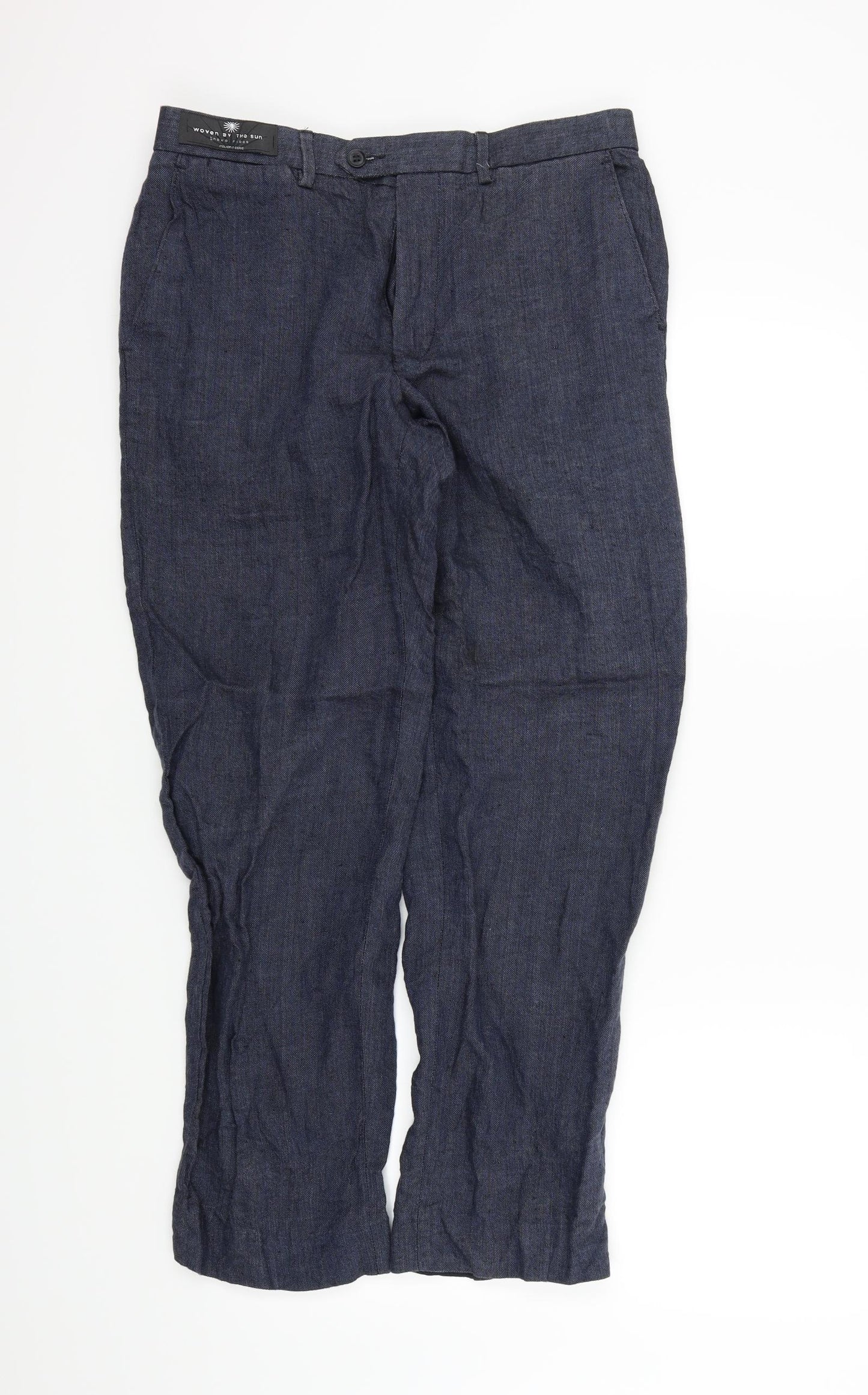 M&S Mens Blue   Trousers  Size 32 in L28 in
