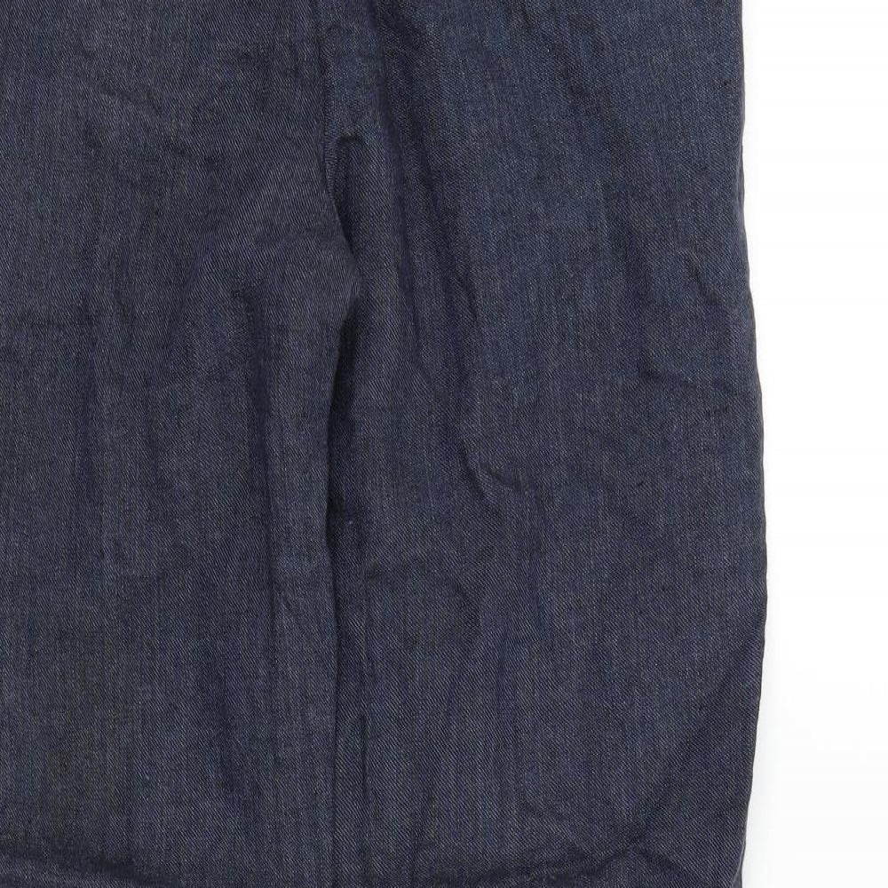 M&S Mens Blue   Trousers  Size 32 in L28 in