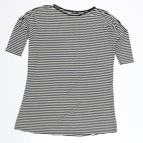 George Womens Black Striped  Top Dress Size 12
