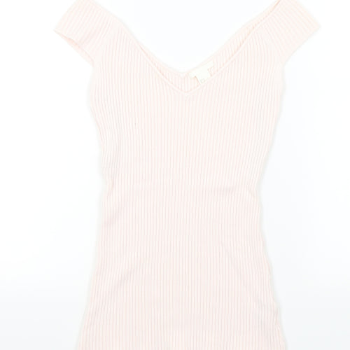 H&M Womens Orange   Pullover Jumper Size M