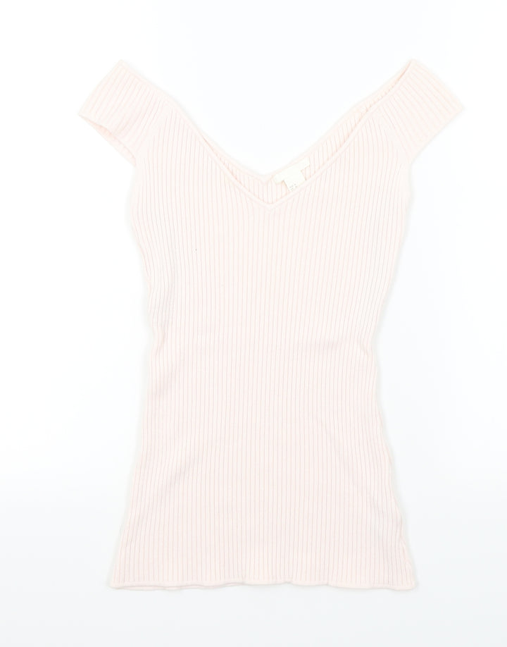 H&M Womens Orange   Pullover Jumper Size M