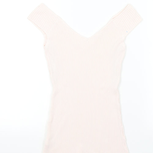 H&M Womens Orange   Pullover Jumper Size M