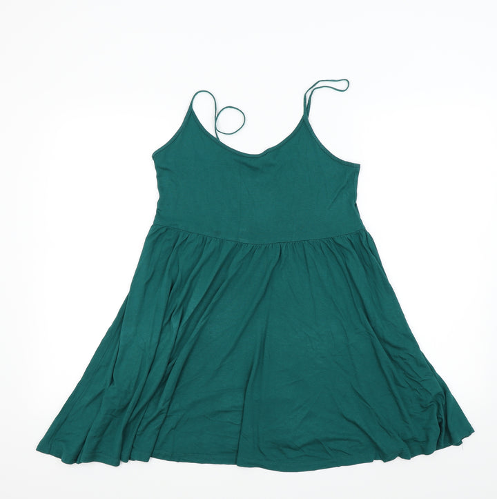 H&M Womens Green Fit & Flare Size S