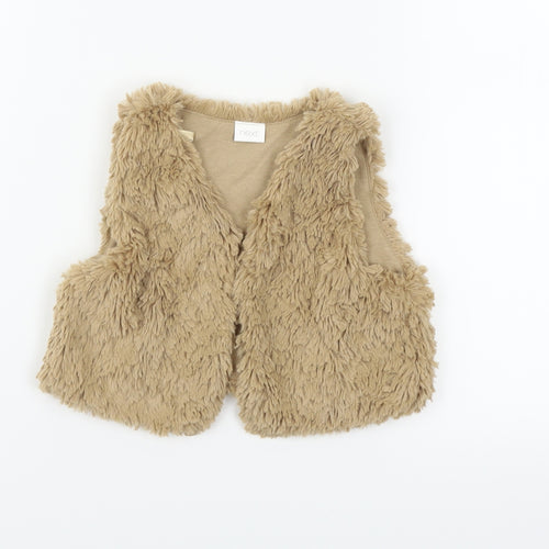 NEXT Girls Beige   Vest Jumper Size 2-3 Years