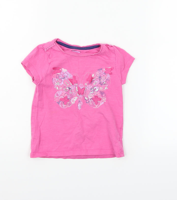 F&F Boys Pink   Basic T-Shirt Size 24 Months