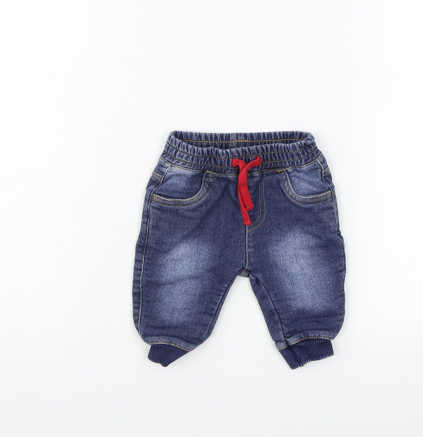 Mothercare Boys Blue   Capri Jeans Size 0-3 Months