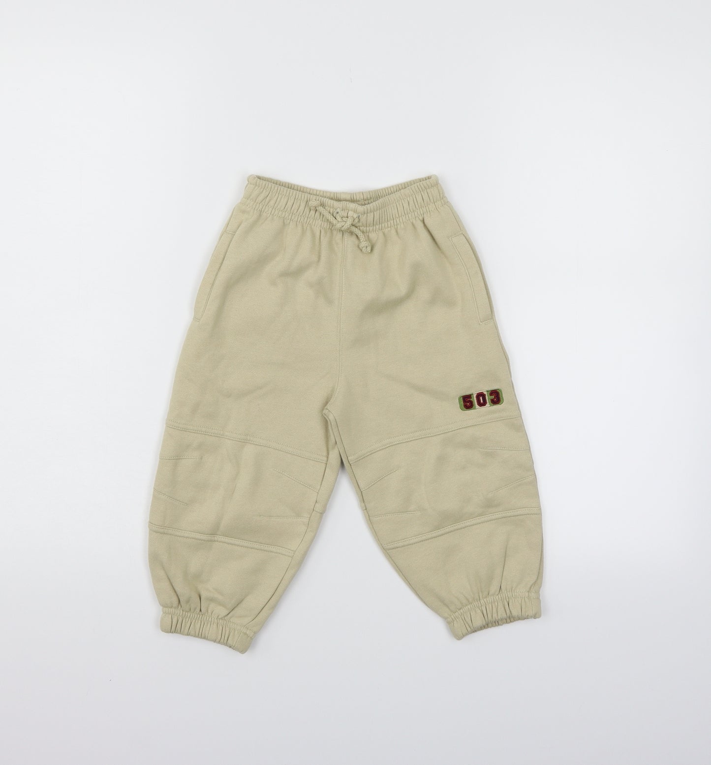 TESCO Boys Beige   Jogger Trousers Size 18-24 Months