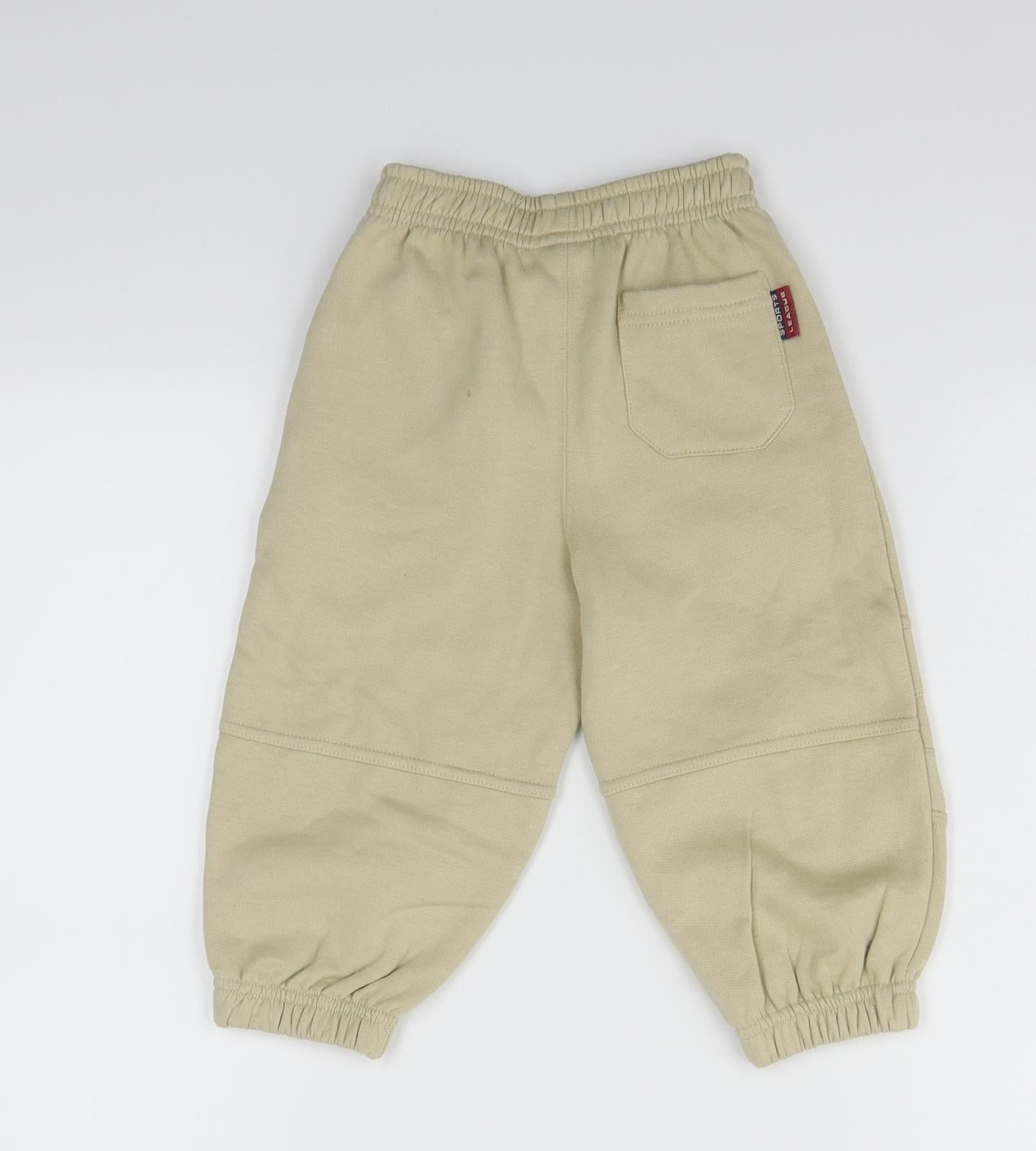 TESCO Boys Beige   Jogger Trousers Size 18-24 Months