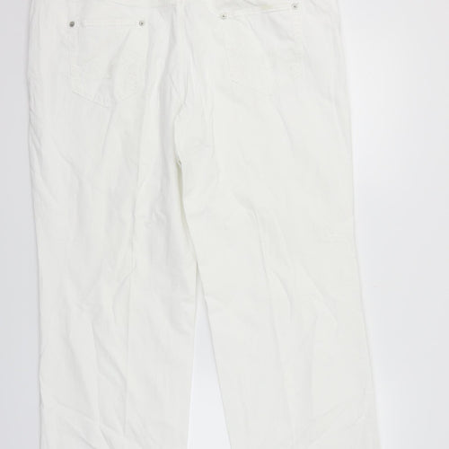 GARDEUR Womens White   Straight Jeans Size 22 L28 in