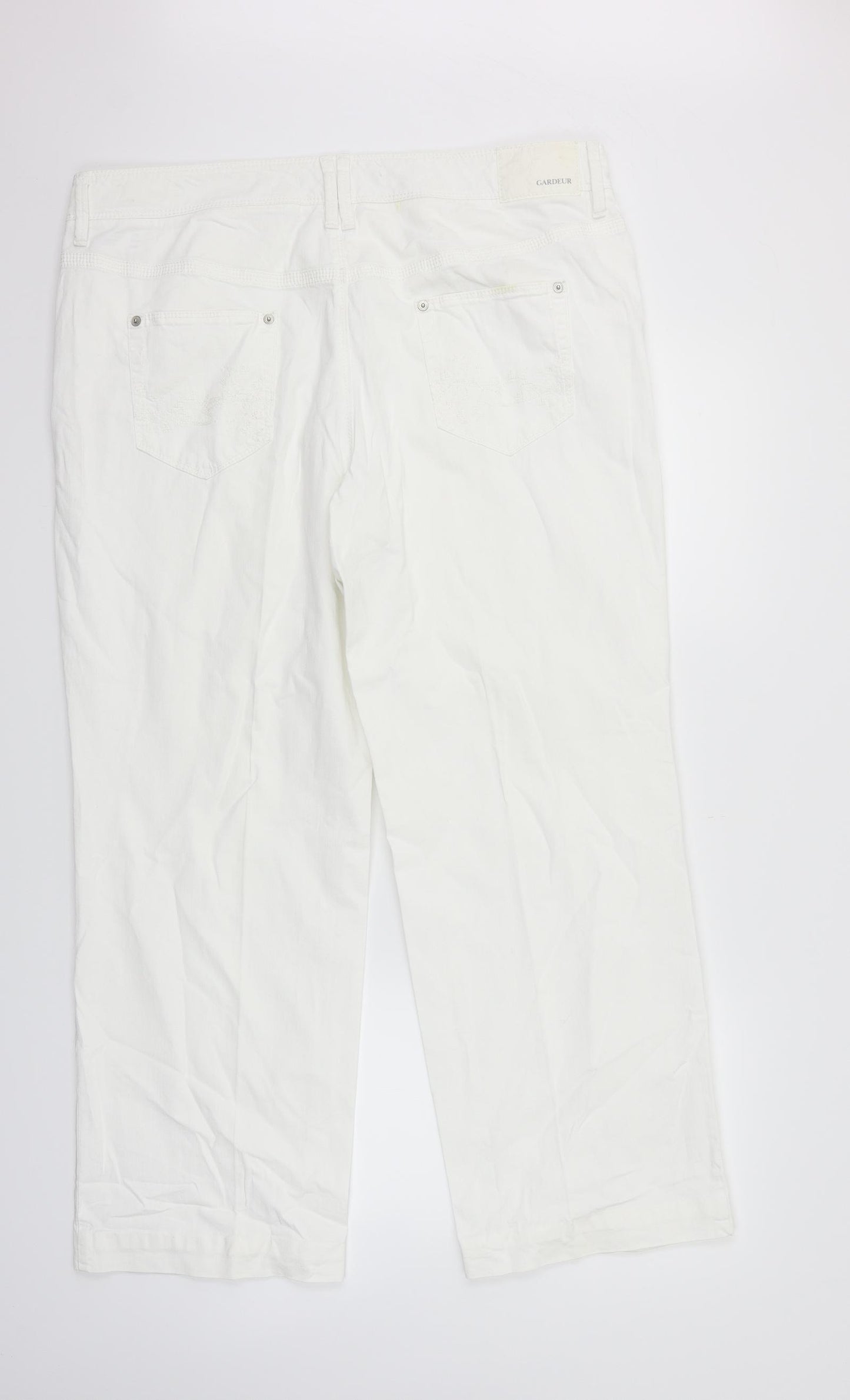 GARDEUR Womens White   Straight Jeans Size 22 L28 in