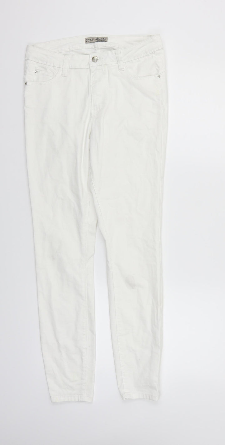 deniem & co Womens White   Straight Jeans Size 12 L29 in