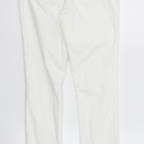 deniem & co Womens White   Straight Jeans Size 12 L29 in