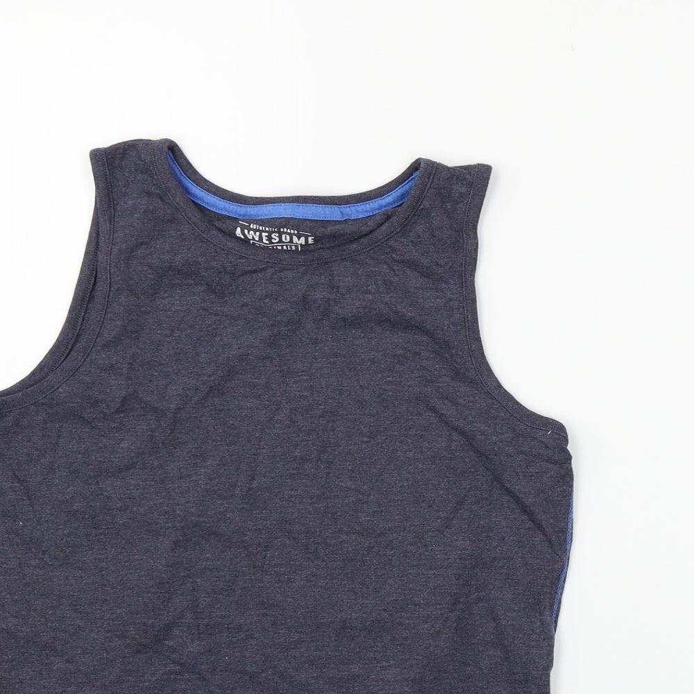 F&F Girls Grey   Basic Tank Size 9-10 Years