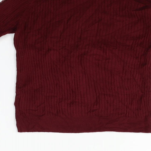 Matalan Girls Red   Pullover Jumper Size 11 Years