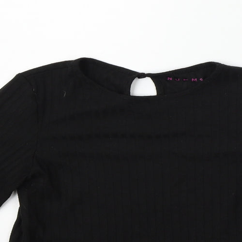 Nutmeg Girls Black   Pullover Jumper Size 10-11 Years