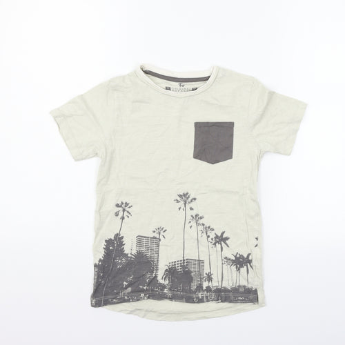 TU Girls Beige   Basic T-Shirt Size 9 Years
