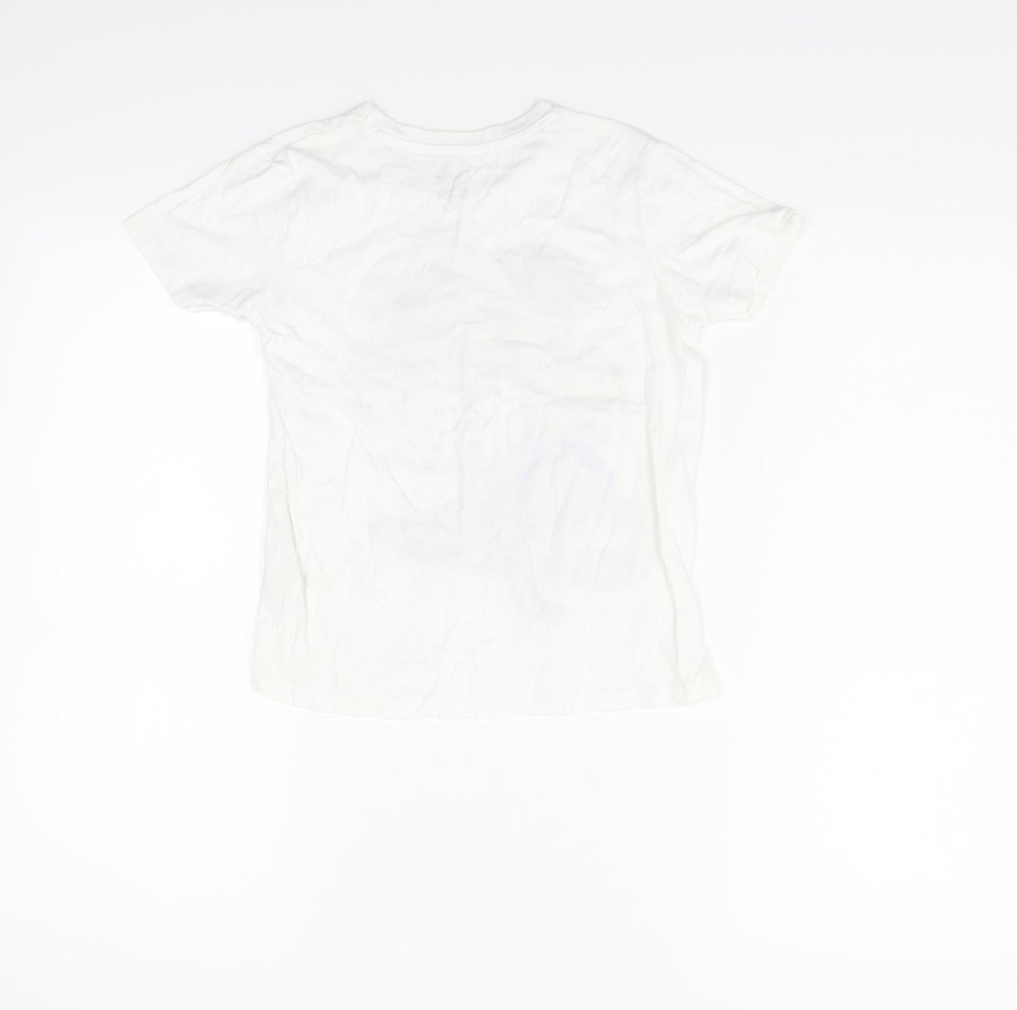 Primark Girls White   Basic T-Shirt Size 6-7 Years  - toystory