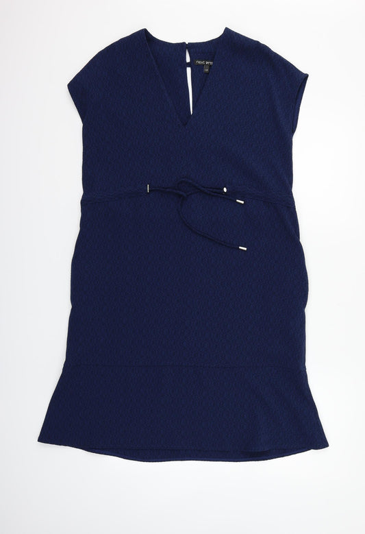 Front view of Next women’s blue fit & flare, size UK 12