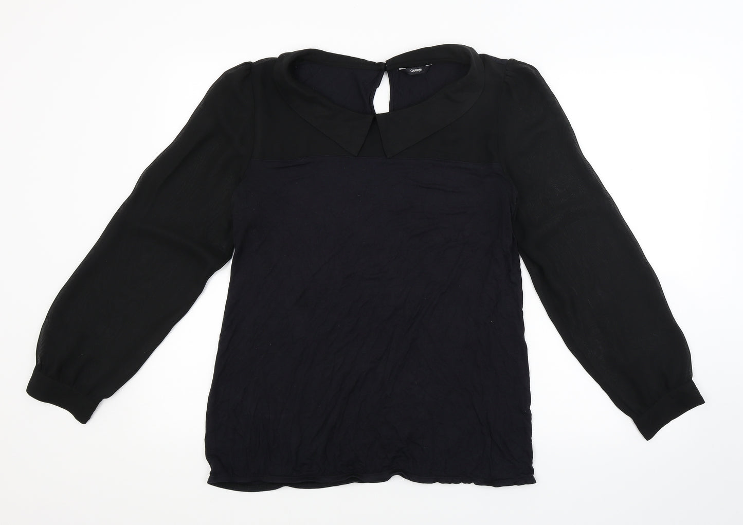 George Womens Black   Camisole T-Shirt Size 16