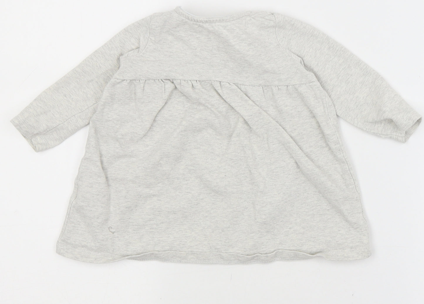 F&F Baby Grey   T-Shirt Dress  Size 3-6 Months  - animal, nature