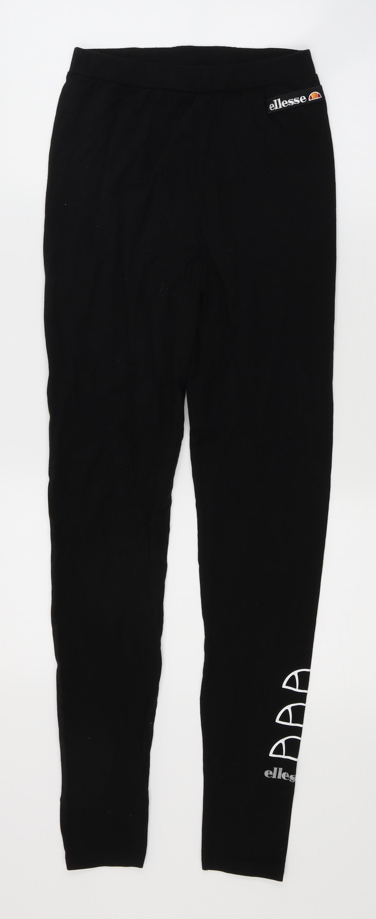 ellesse Womens Black   Jogger Leggings Size 10 L27 in - logo