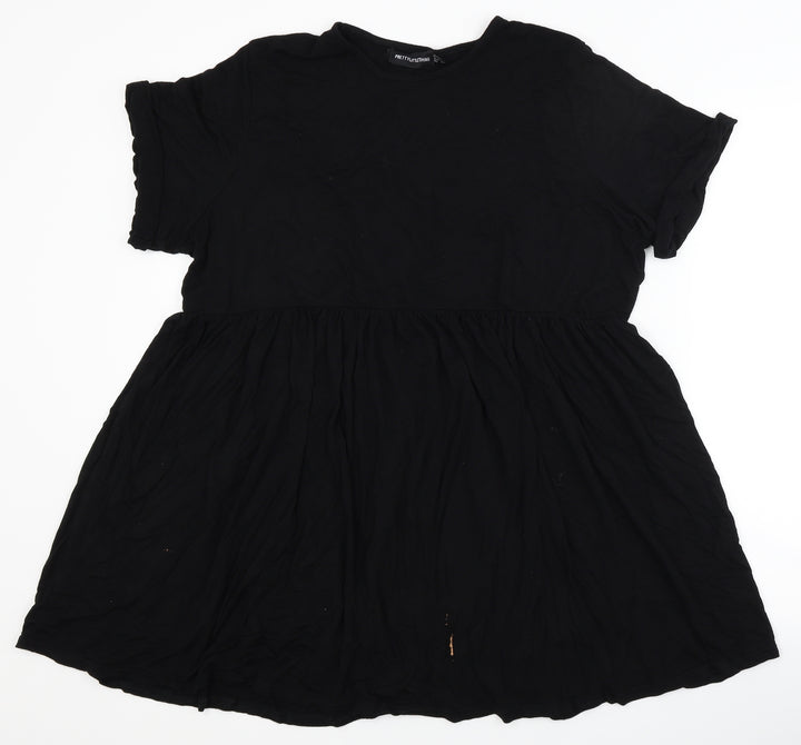 PRETTYLITTLETHING Womens Black Fit & Flare Size 10