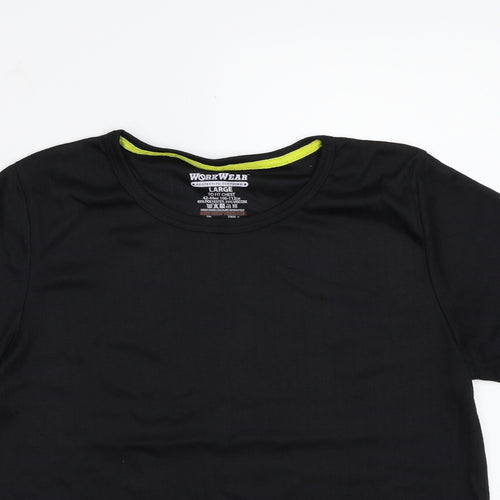 Workwear Womens Black   Basic T-Shirt Size L