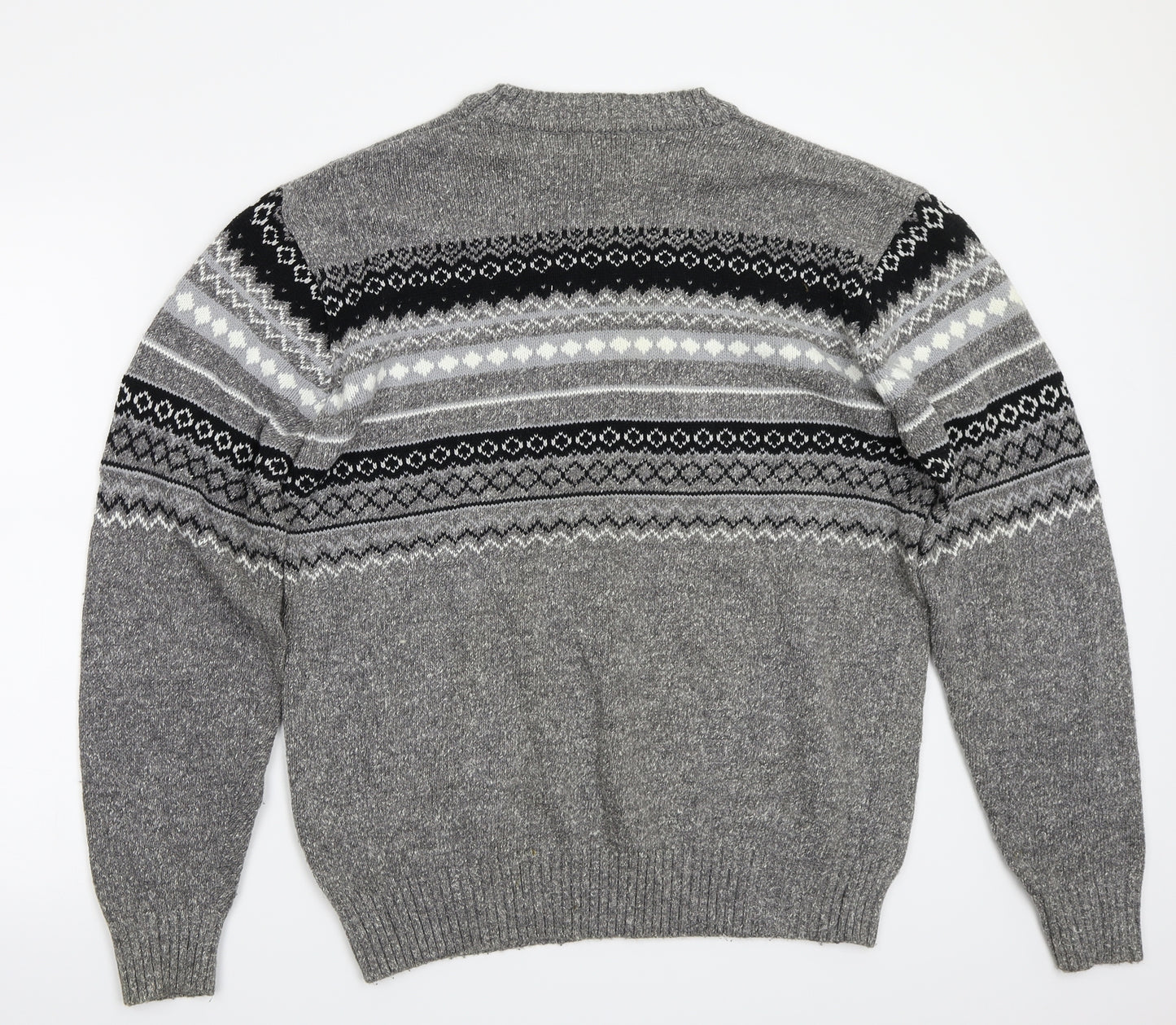 Easy Mens Grey   Pullover Jumper Size M