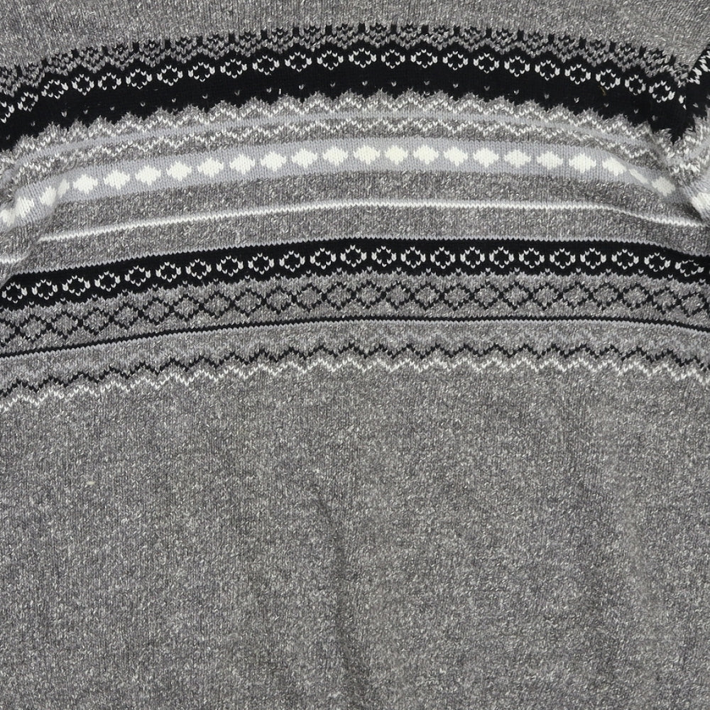 Easy Mens Grey   Pullover Jumper Size M