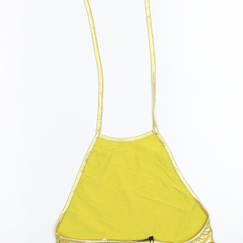 Boohoo Womens Gold   Cropped Tank Size 8